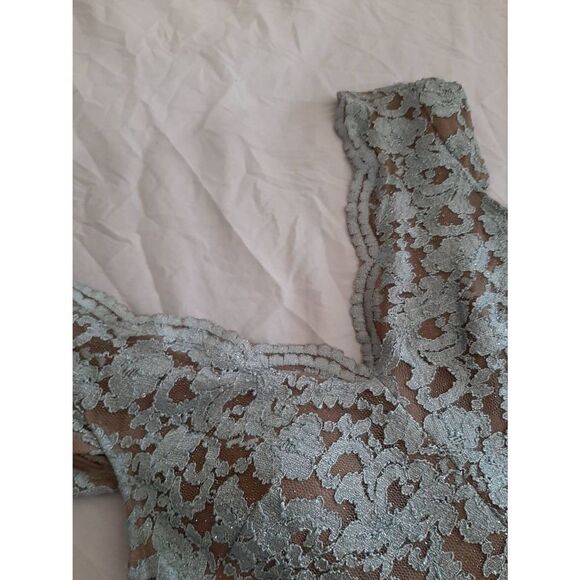 Jr Size 5 City Triangles Blue Brown Glitter Lace Mini Prom Bridesmaid Dress - Picture 10 of 10